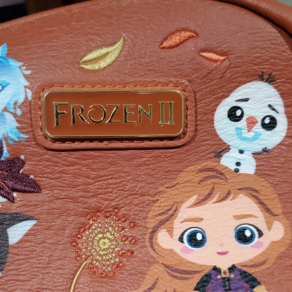 Boxlunch Burnt Orange Kids Character Chibi Mini Backpack with Frozen II Design